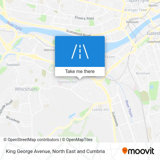 King George Avenue map