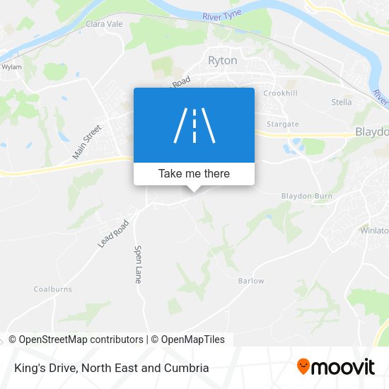 King's Drive map