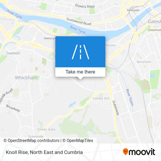 Knoll Rise map