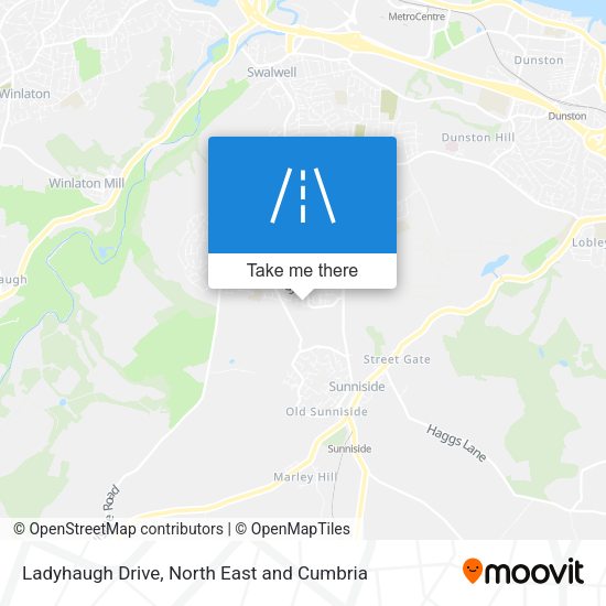 Ladyhaugh Drive map