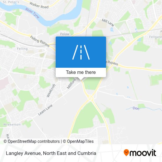 Langley Avenue map