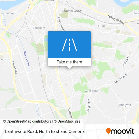 Lanthwaite Road map
