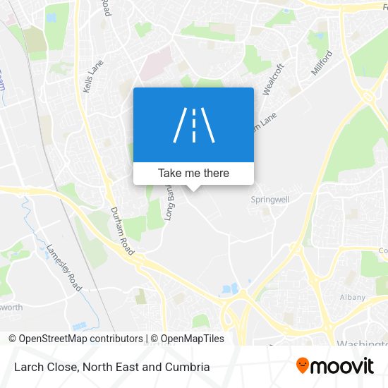 Larch Close map