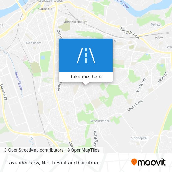 Lavender Row map