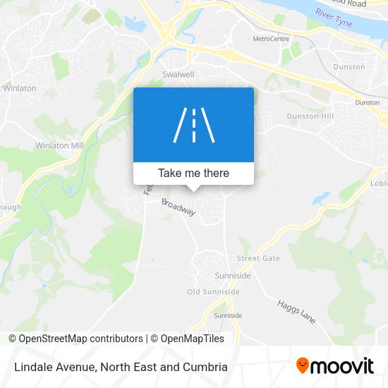 Lindale Avenue map