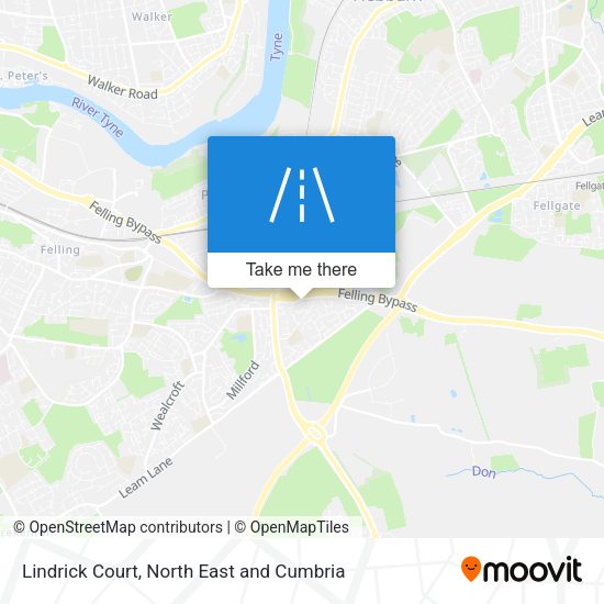 Lindrick Court map