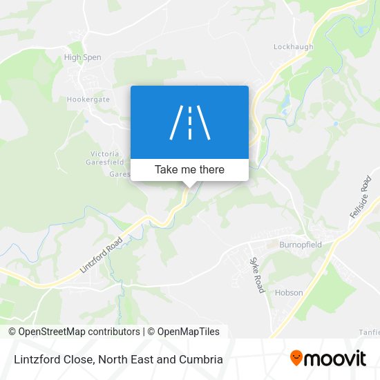 Lintzford Close map