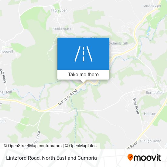 Lintzford Road map