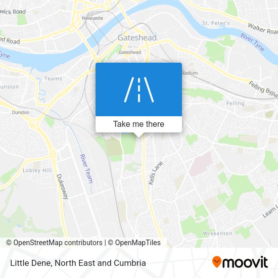 Little Dene map