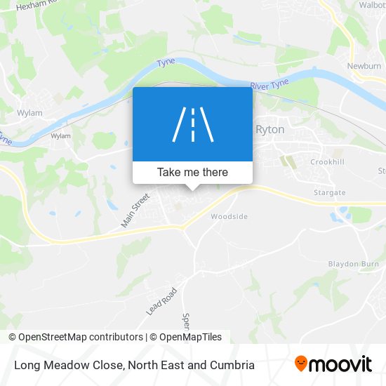 Long Meadow Close map