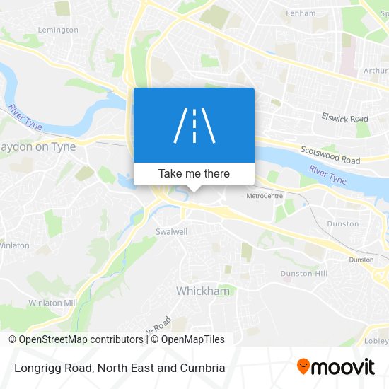 Longrigg Road map