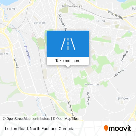 Lorton Road map