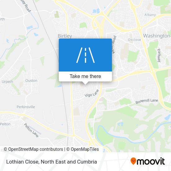 Lothian Close map