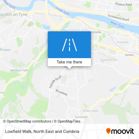 Lowfield Walk map