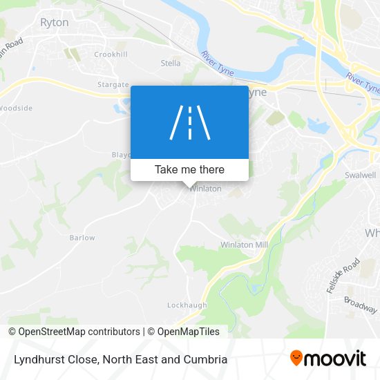 Lyndhurst Close map