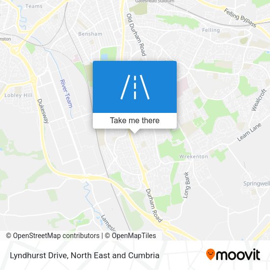 Lyndhurst Drive map