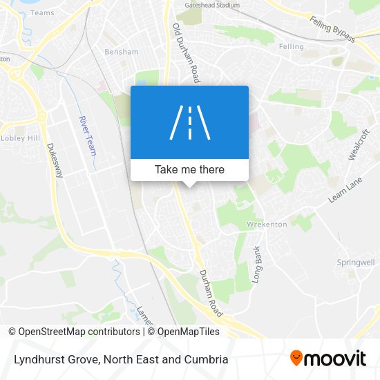 Lyndhurst Grove map