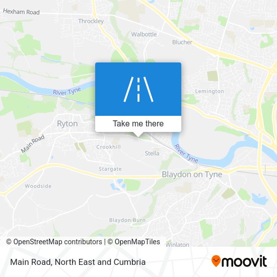 Main Road map