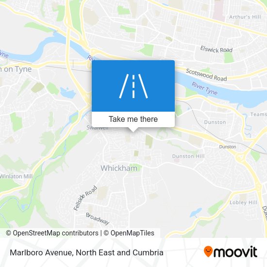 Marlboro Avenue map