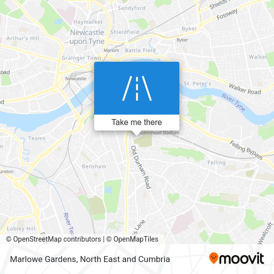 Marlowe Gardens map