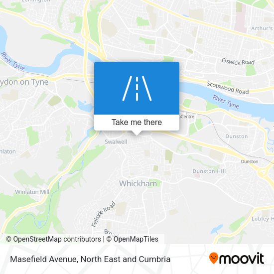 Masefield Avenue map
