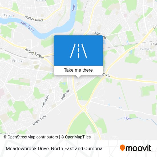 Meadowbrook Drive map