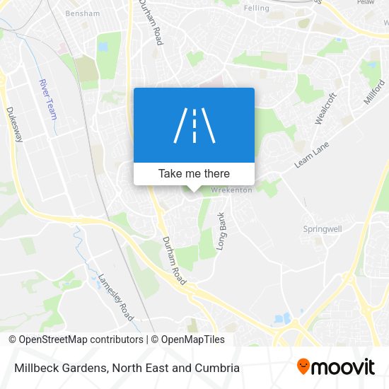 Millbeck Gardens map