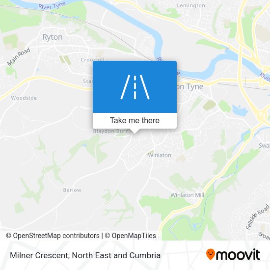 Milner Crescent map
