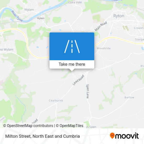 Milton Street map