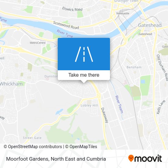 Moorfoot Gardens map