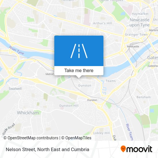 Nelson Street map