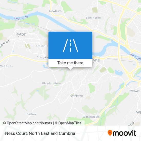 Ness Court map