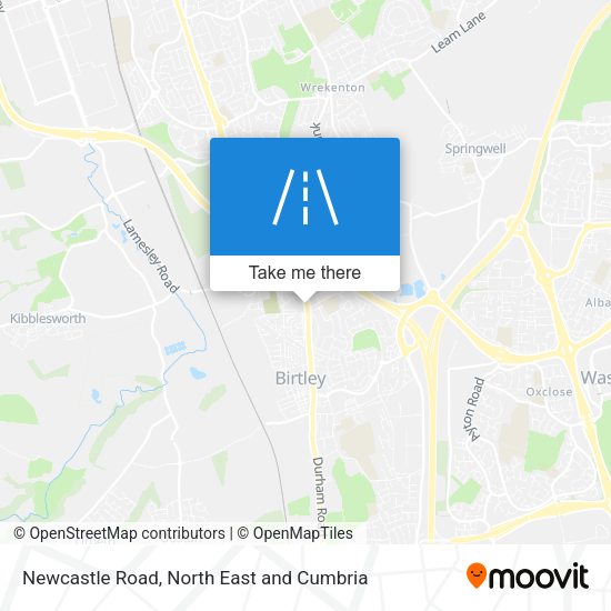 Newcastle Road map