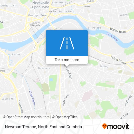 Newman Terrace map
