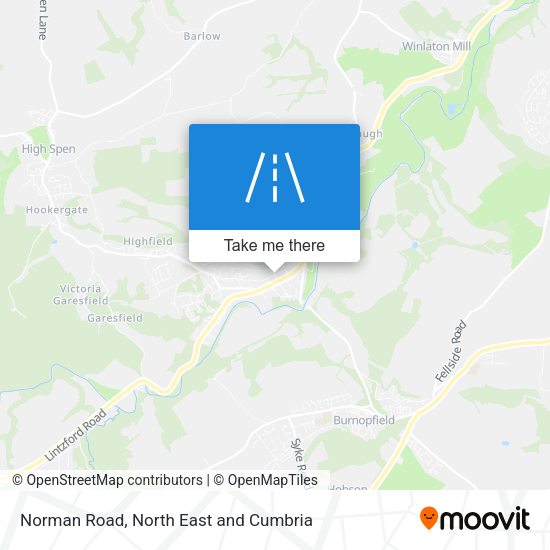 Norman Road map