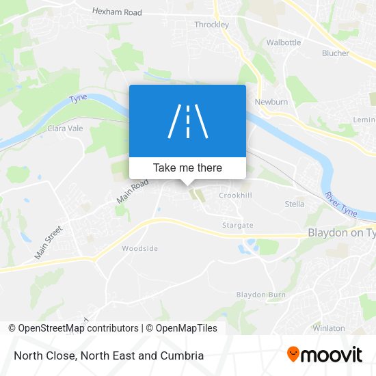 North Close map