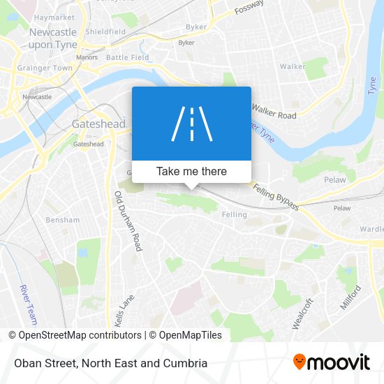 Oban Street map
