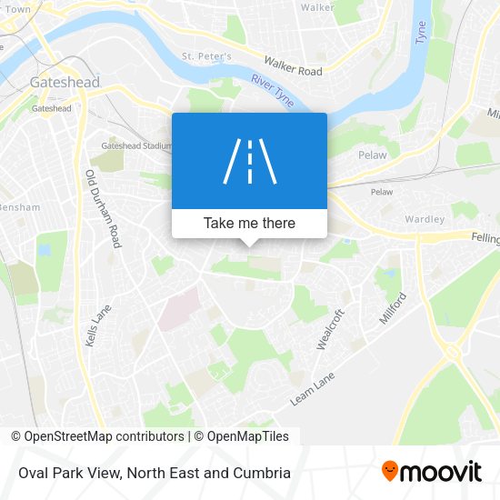 Oval Park View map