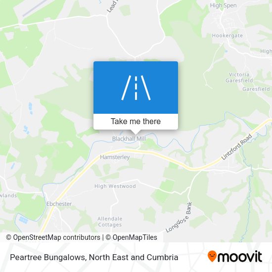 Peartree Bungalows map