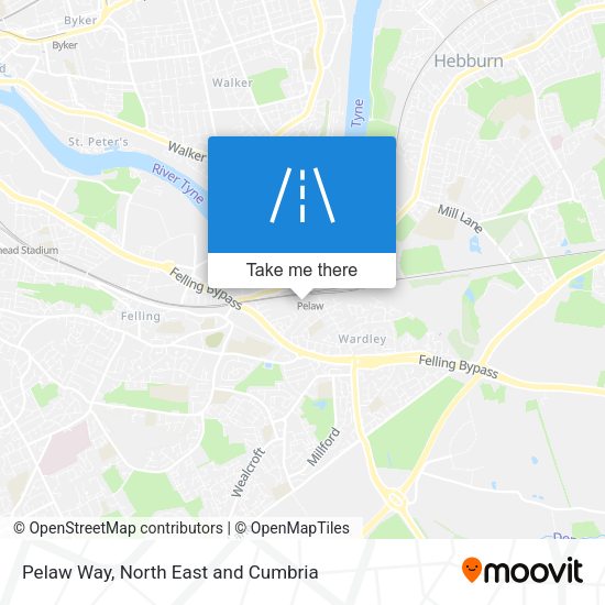 Pelaw Way map