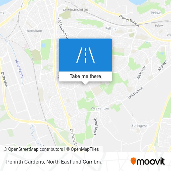 Penrith Gardens map