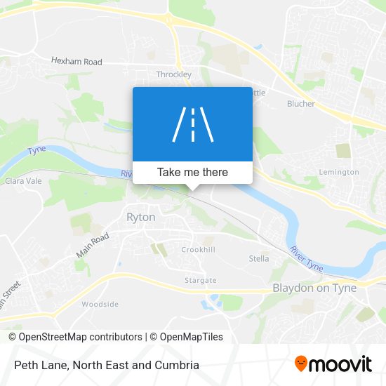 Peth Lane map