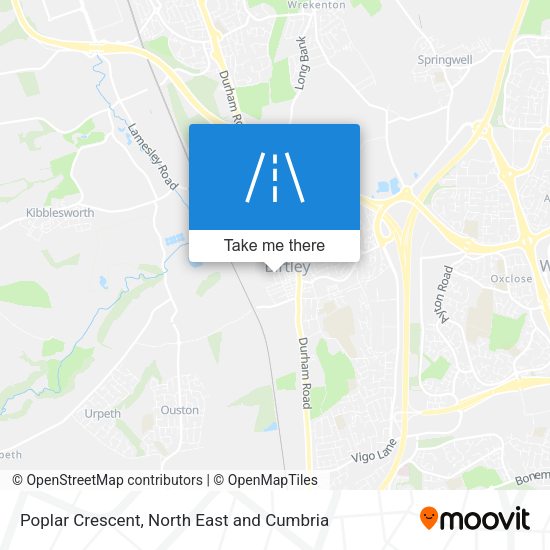 Poplar Crescent map