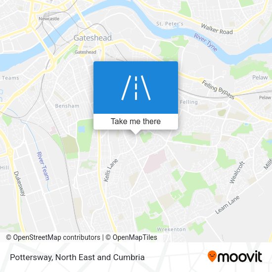 Pottersway map