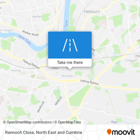 Rannoch Close map