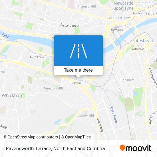 Ravensworth Terrace map