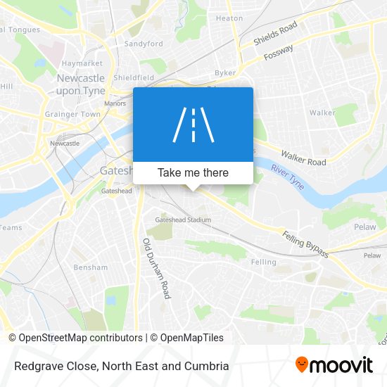 Redgrave Close map
