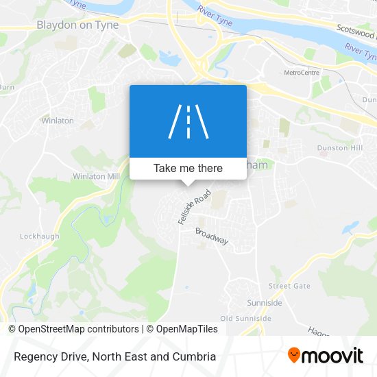 Regency Drive map