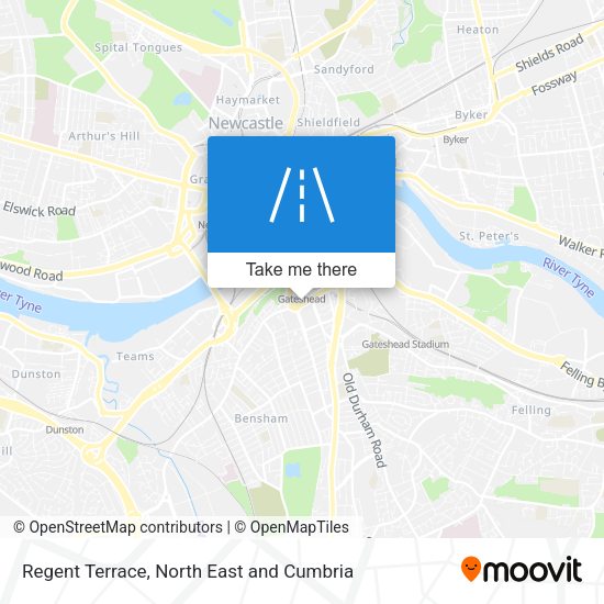 Regent Terrace map