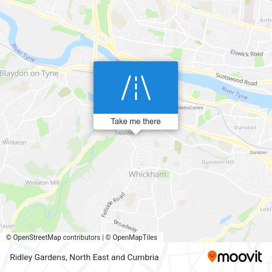 Ridley Gardens map